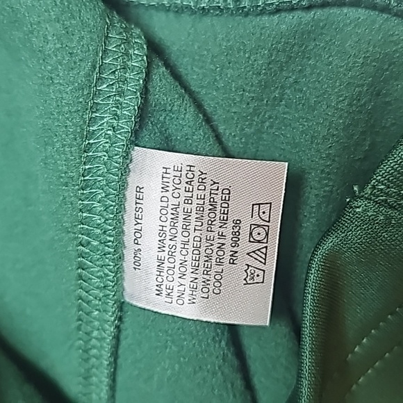 NWOT SPORT TEK Mens Fleece 1/4 Zip Pullover Sz XLT Dark Green - Picture 9 of 12